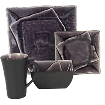 anthony Joseph 16pc Dinner Set, Amethyst