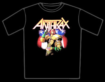 Anthrax Judge Dredd T-Shirts