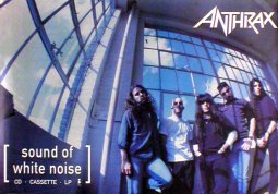 ANTHRAX White Sound Of Noise Music Poster