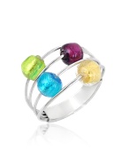 Antica Murrina Lybra - Sterling Silver and Murano Glass Ring