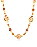 Agnese - Murano Glass Floral Bead Necklace