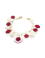 Antica Murrina Veneziana Cocoand#39; - Murano Glass Beads Charm Bracelet