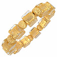 Antica Murrina Veneziana Maya - Yellow and Gold Murano Glass Bracelet