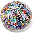 Antica Murrina Veneziana Millefiori - Multicolor Murano Glass Paperweight