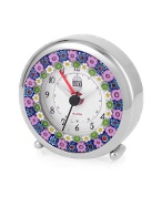 Antica Murrina Veneziana Millefiori Murano Glass Alarm Clock