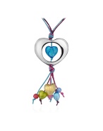 Antica Murrina Veneziana Pamela - Murano Glass and Sterling Silver Heart Necklace