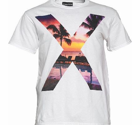 ANTICULTURE Mens Miami Eight T-Shirt White