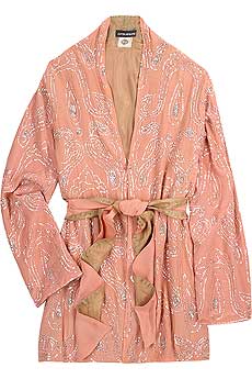 Silk kimono top