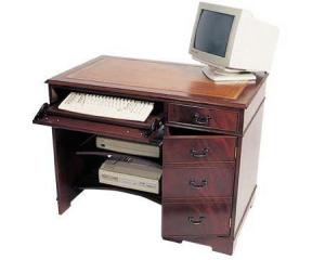 Antique replica compact computer desk