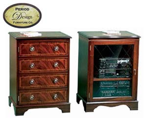 antique replica low Hi-Fi cabinets