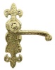 antique Style Brass Bathroom Door Handles 190x55mm 2450
