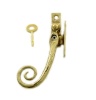 antique Style Brass Lockable Casement Fastener 1165