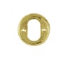 antique Style Brass Oval Profile Escutcheon 1402