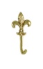 antique Style Brass Tie Back Hook 4463