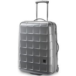 Medium ABS hard suitcase zipped trolley luggage