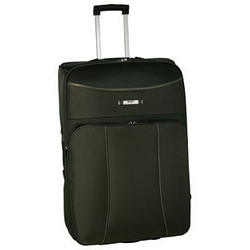 Medium Expanding Trolley Luggage Zip Case + FREE