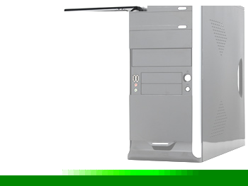 Supercase PC-312B Black/ silver midi 350W air duct audio USB ATX