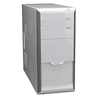 Supercase PC-312B White midi 350W air duct audio USB ATX