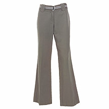 Khaki casual trouser with belt