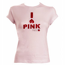White I Love Pink T-shirt