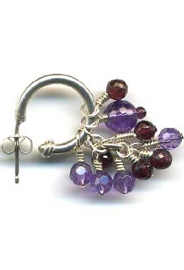 Amethyst Earrings by Antonia de Vetta