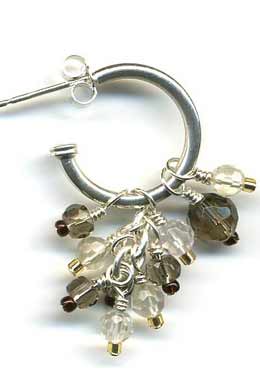 Smoky Quartz Earrings by Antonia de Vetta