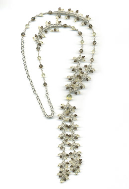 Smoky Quartz Long Necklace by Antonia de Vetta