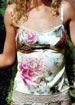 Printed Silk Satin camisole
