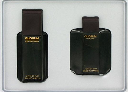 Antonio Puig QUORUM by Antonio Puig Gift Set -- 3.3 oz Eau De Toilette Spray   3.3 oz After Shave