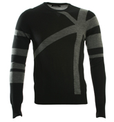 Antony Morato Black and Grey Sweater