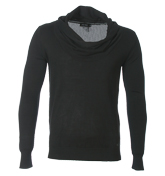Antony Morato Black Funnel Neck Sweater