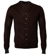Antony Morato Burgundy Button Fastening Cardigan