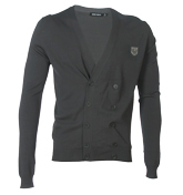 Antony Morato Dark Grey V-Neck Sweater