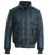 Antony Morato Dark Navy Hooded Jacket