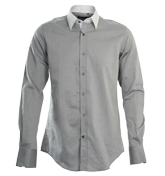 Grey and White Shirt