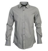 Antony Morato Grey and White Stripe Shirt