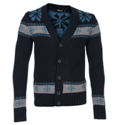 Antony Morato Navy Button Fastening Cardigan