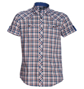 Antony Morato Navy, White and Red Check Shirt