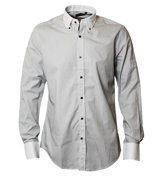 Antony Morato White and Black Pin-Stripe Long