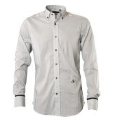 Antony Morato White and Black Stripe Long Sleeve