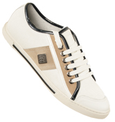 Antony Morato White Leather and Material Trainers