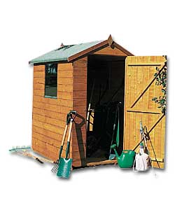 Apex 6 x 4ft Apex Wooden Garden Shed