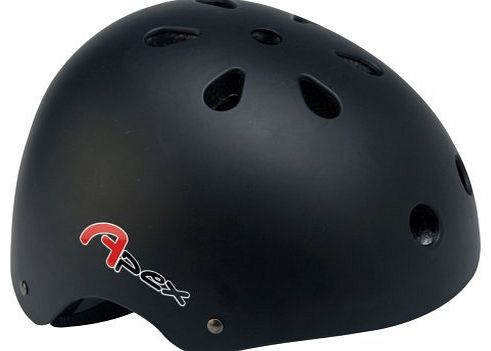 BMX Helmet - Matt Black, 54-58 cm