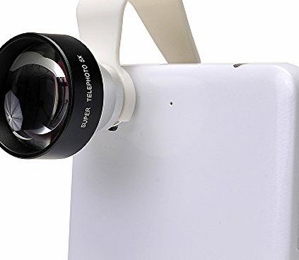Apexel Universal Clip-on 5x Mini Telephoto Telescope Camera Lens for iPhone 6 6 Plus 5 5S 4 4S Samsung HTC Sony LG Phones Tablets