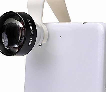 Universal Clip-on 5x Mini Telephoto Telescope Camera Lens for iPhone 6 6 Plus 5 5S 4 4S Samsung HTC Sony LG Phones Tablets