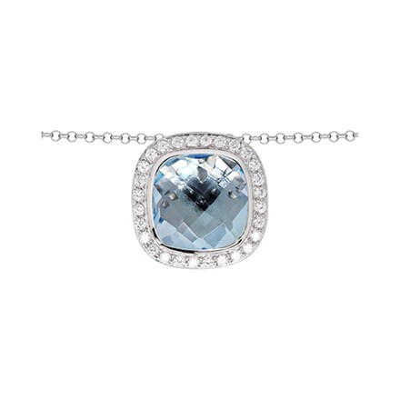 Blue Topaz and Swarovski Crystal