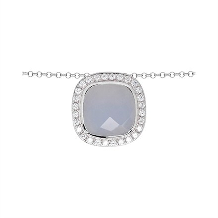 Chalicidony and Swarovski Crystal