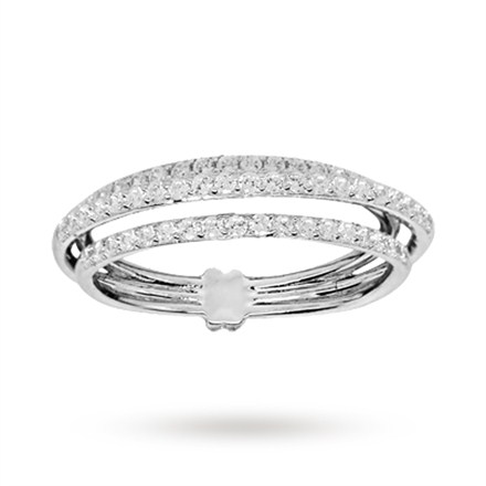 Croisette Silver 3 Row Swarovski