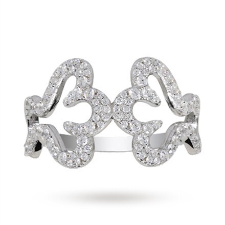 Silver Pacifique Swarovski Zirconia