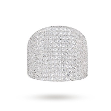 Silver Unique Calisson Swarovski